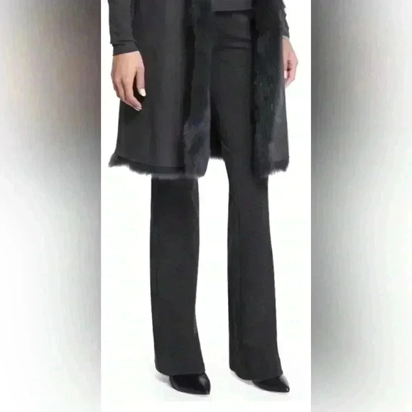 Theory Women’s 2 Black Garetto Fixture Ponte Wide Leg Dress Stretch Dress Pants - Picture 1 of 15